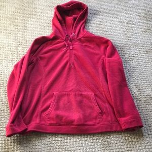 Light fleece hoodie